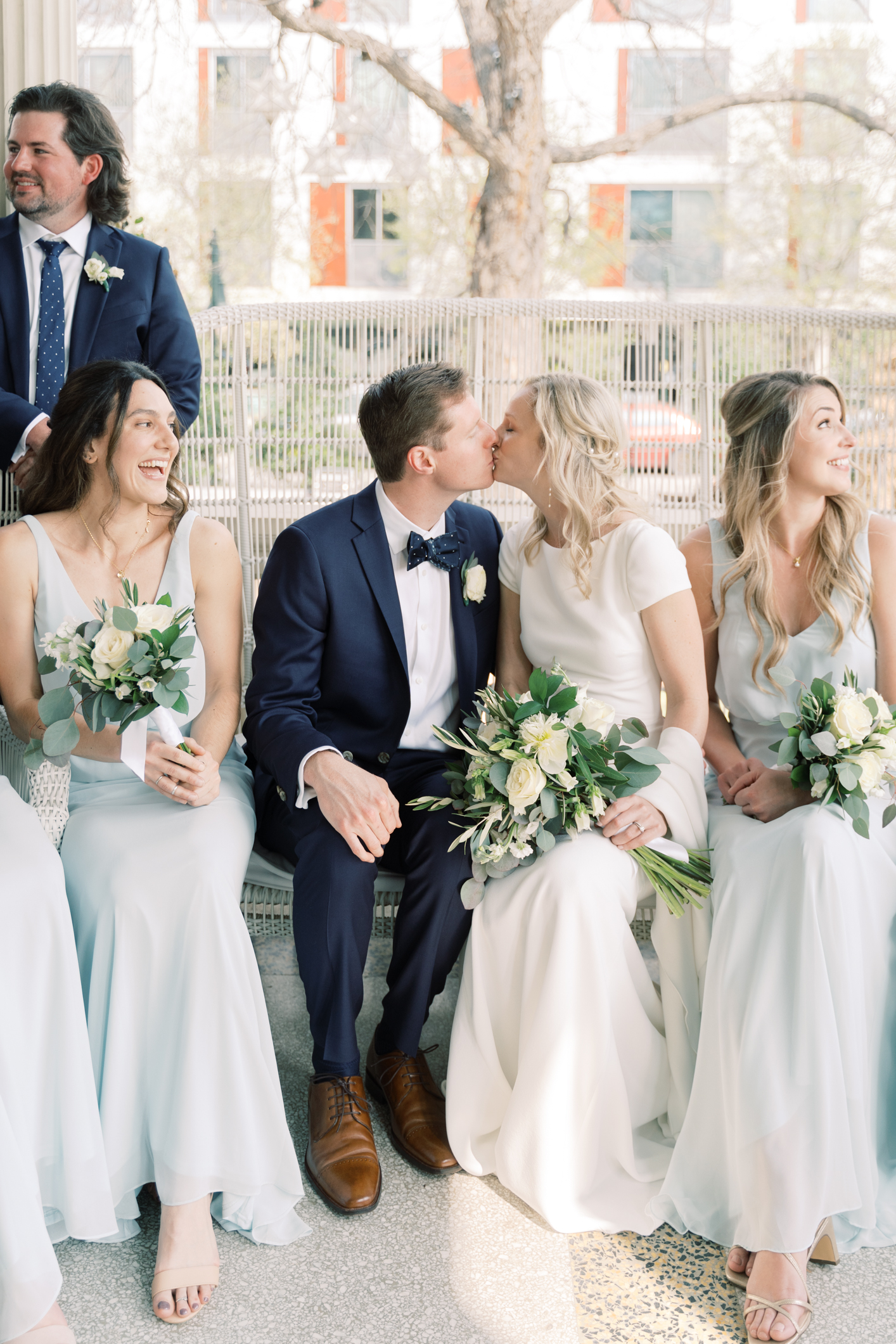 SO MANY beautiful venues in one day! We started out getting ready at Hotel Ella, on the veranda looking out at downtown Austin. And to laugh and dance the night away, a beautiful reception at Mercury Hall! Click here to see this modern, classic wedding day!