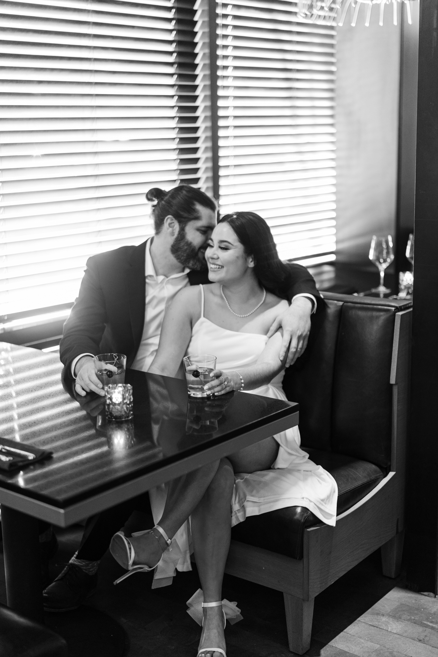 Engagement session at The Otis hotel in Austin, TX